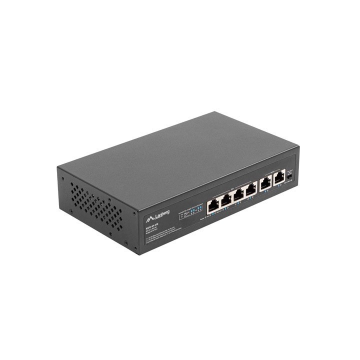 Lanberg Switch PoE+ Rack 10 /19 RSFE-4P-2FE-60