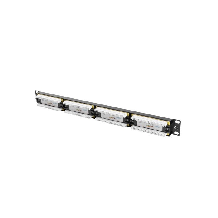 Lanberg pannello patch 24 porte 1U Cat.5e UTP nero PPU5-1024-B