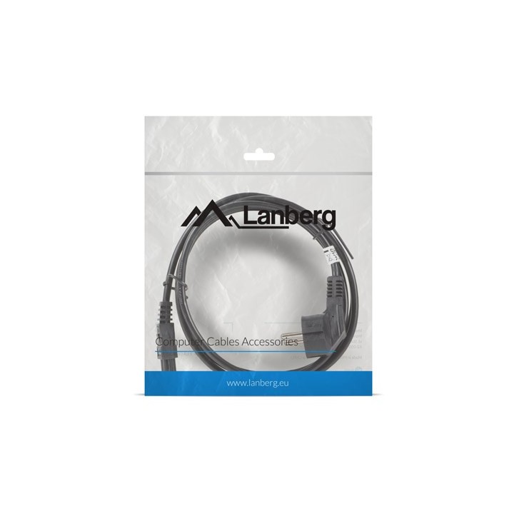 Lanberg cavo di alimentazione per laptop cee 7/7-c5 ca-c5ca-11cc-0018-bk