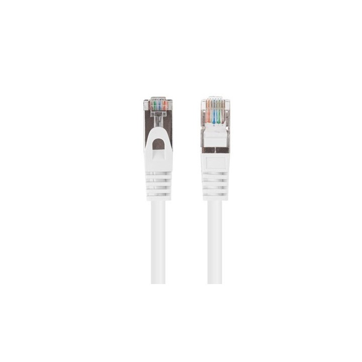 Patchcord KAT.5E UTP 3M BIAŁY FLUKE PASSED LANBERG confezione da 10