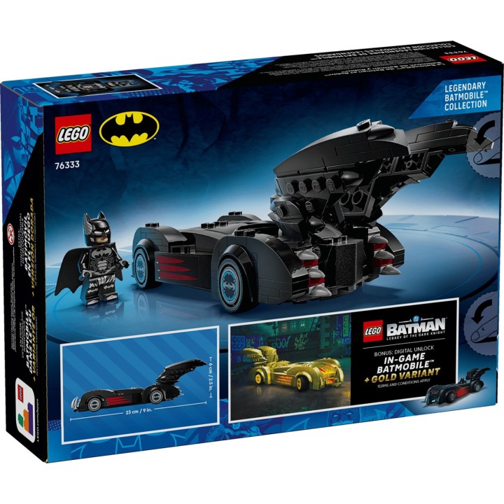 LEGO BATMAN 76333 Batman e Robin Batmobile