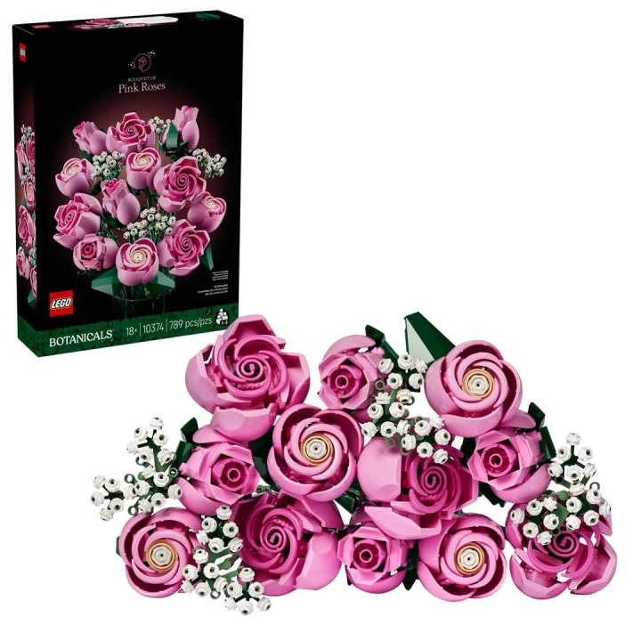 LEGO BOTANICALS 10374 Bouquet di Rose Rosa