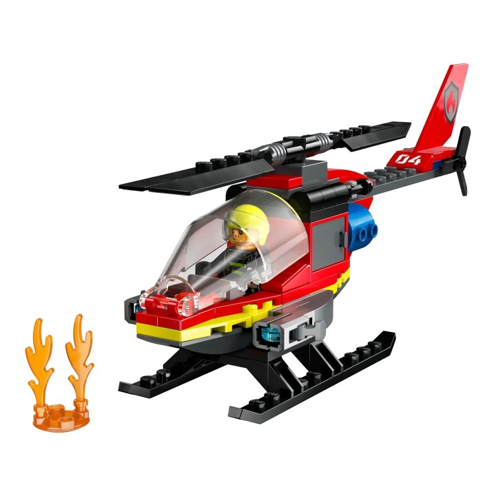 LEGO CITY 60411 ELICOTTERO DI SOCCORSO ANTINCENDIO