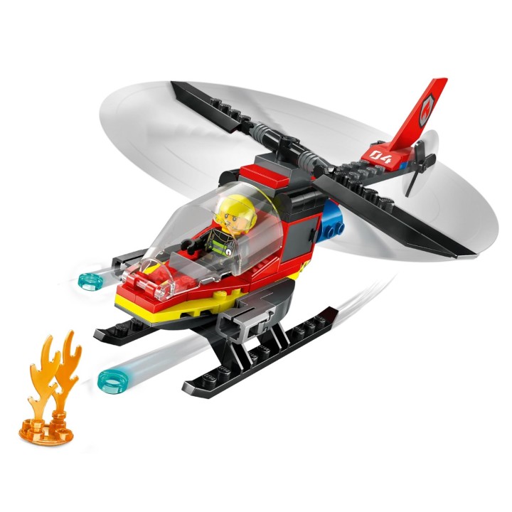 LEGO CITY 60411 ELICOTTERO DI SOCCORSO ANTINCENDIO