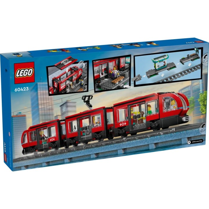 LEGO CITY 60423 Tram del Centro e Stazione