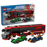 LEGO CITY 60445 F1 - Camion con Auto F1 RB20 & AMR24