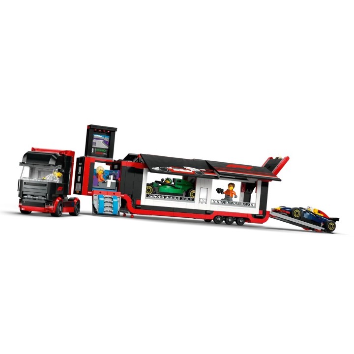 LEGO CITY 60445 F1 - Camion con Auto F1 RB20 & AMR24