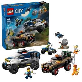 LEGO CITY 60449 Inseguimento Auto della Polizia Fuoristrada