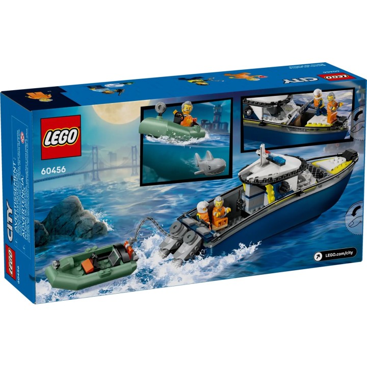 LEGO CITY 60456 Inseguimento in barca della polizia