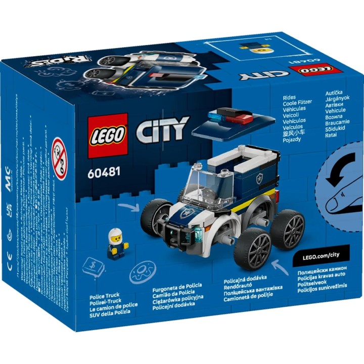LEGO CITY 60481 Ride - Camion della Polizia