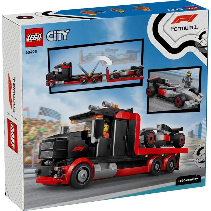 LEGO CITY 60493 F1 Camion Espositivo con Audi F1 Auto da Corsa