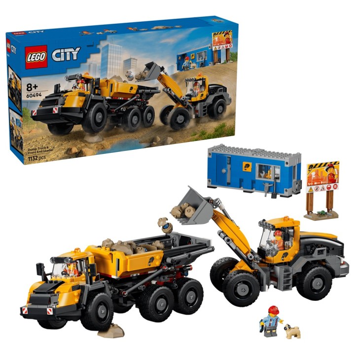 LEGO CITY 60494 Camion Ribaltabile e Pala Gommata