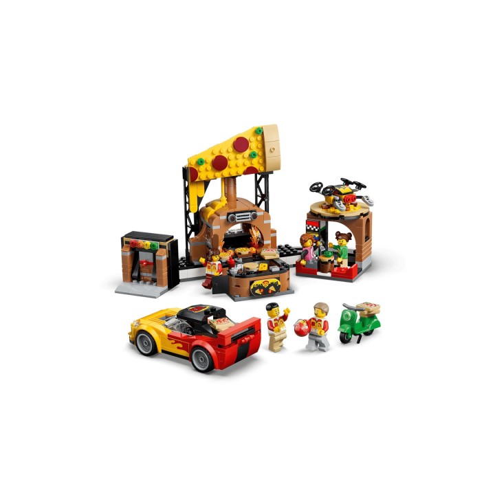 LEGO CITY 60496 Esperienza Consegna Pizza con Veicoli