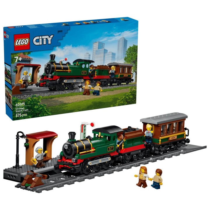LEGO CITY 60511 Treno a Vapore Vintage