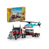 LEGO CREATOR 3 in 1 31146 camion pianale con elicottero