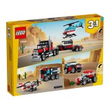 LEGO CREATOR 3 in 1 31146 camion pianale con elicottero