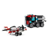 LEGO CREATOR 3 in 1 31146 camion pianale con elicottero