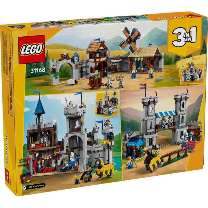 LEGO CREATOR 3 IN 1 31168 Castello del Cavaliere Medievale a Cavallo