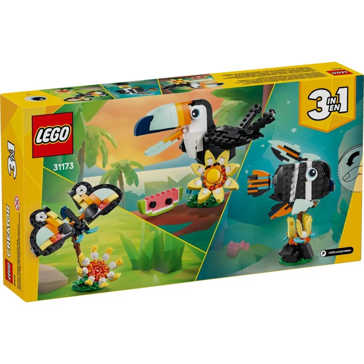 LEGO CREATOR 3 IN 1 31173 Animali Selvatici: Tucano Tropicale