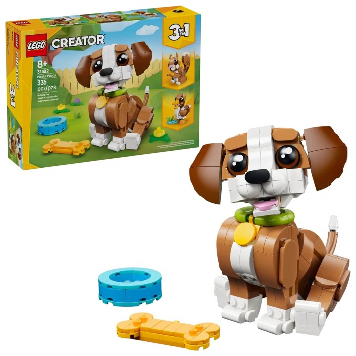 LEGO CREATOR 3 IN 1 31382 Animali Carini: Cucciolo di Cane Giocoso