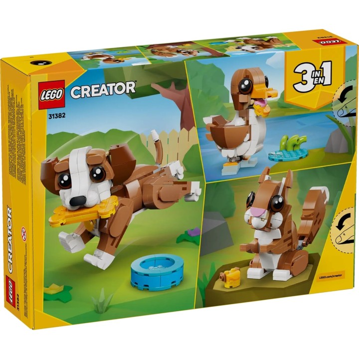 LEGO CREATOR 3 IN 1 31382 Animali Carini: Cucciolo di Cane Giocoso