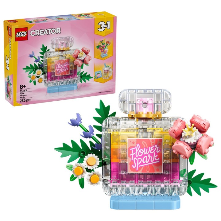 LEGO CREATOR 3 IN 1 31383 Bottiglia di Profumo con Decoro Floreale