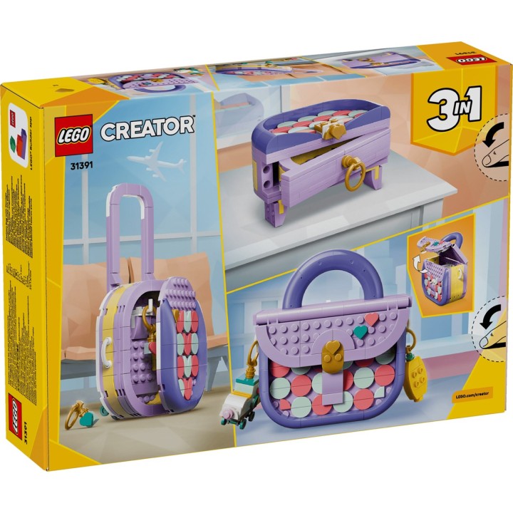 LEGO CREATOR 3 IN 1 31391 Borsa Arte Moda con Contenitore