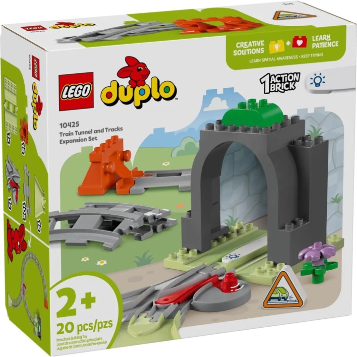 LEGO DUPLO 10425 Tunnel ferroviario e binari - Set di espansione