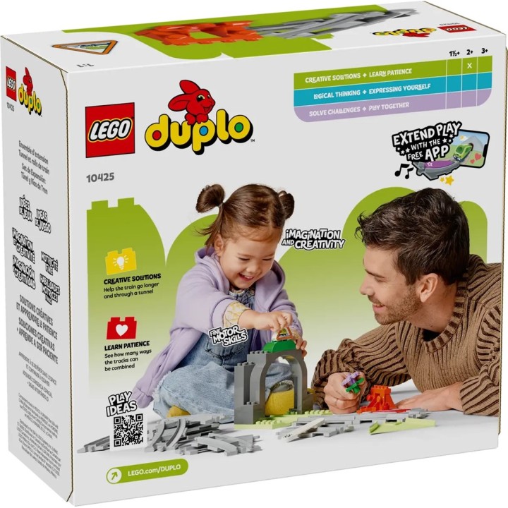 LEGO DUPLO 10425 Tunnel ferroviario e binari - Set di espansione