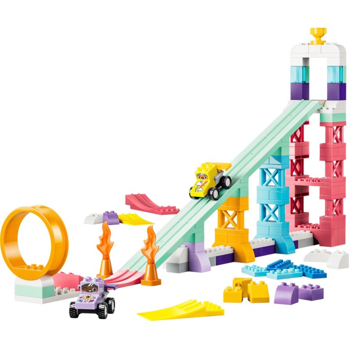 LEGO DUPLO 10478 3 in 1 Rampe Creative con Veicoli