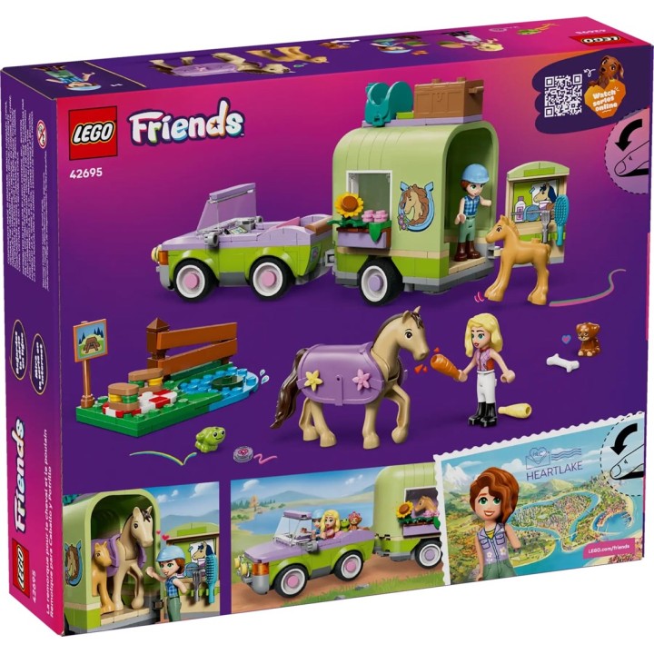 LEGO FRIENDS 42695 Cavallo e Trailer Puledro