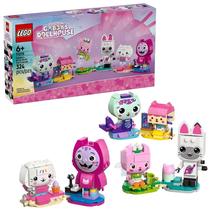 LEGO GABBY’S DOLLHOUSE 11215 Amici Gatti in Mattoncini di Gabby