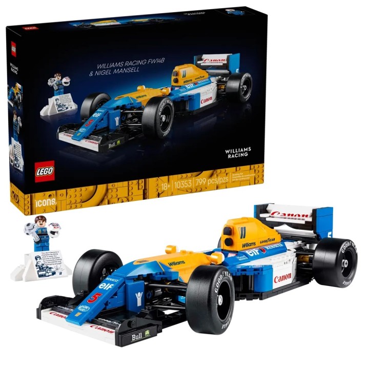 LEGO ICONS 10353 Williams Racing FW14B e Nigel Mansell