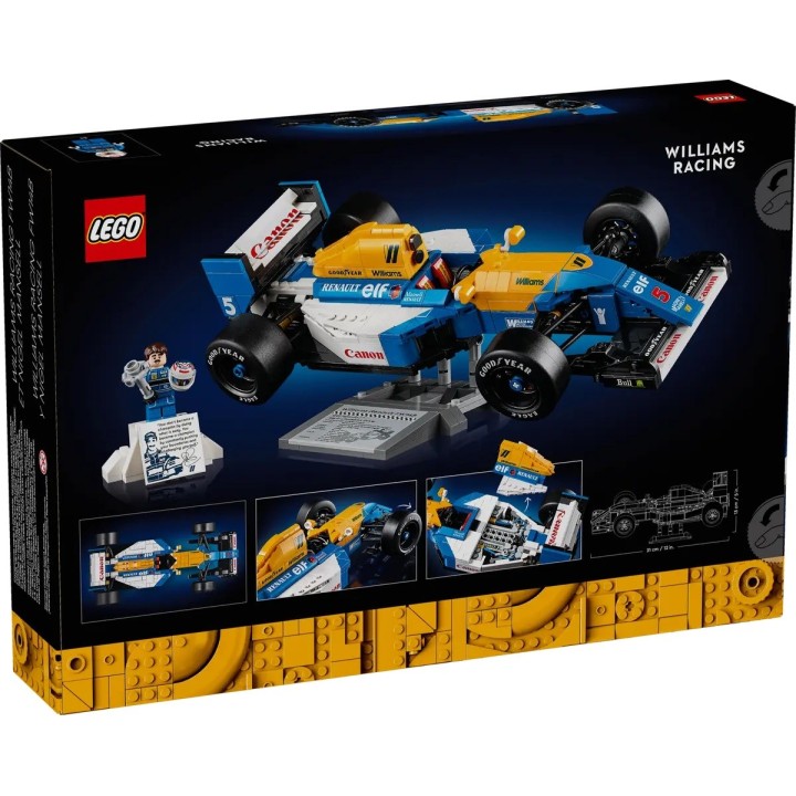 LEGO ICONS 10353 Williams Racing FW14B e Nigel Mansell