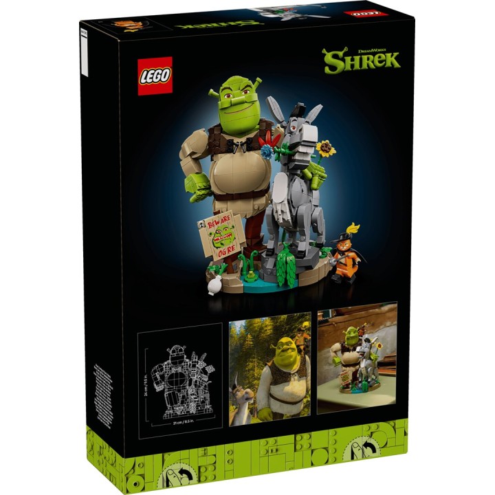 LEGO ICONS 72423 Shrek Asino e Il Gatto con gli Stivali